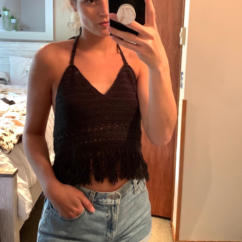 Fringe Halter Tank